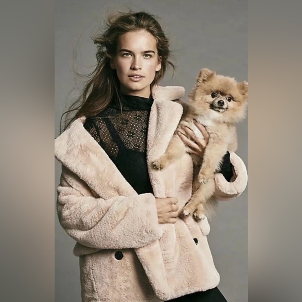 Free People Kate Faux Fur Coat – Size M